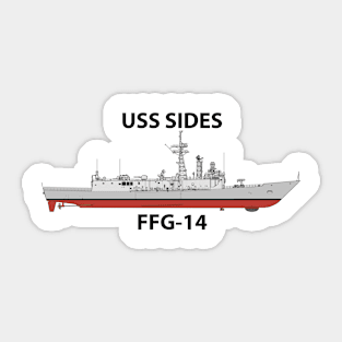 USS SIDES - FFG-14 - OH PERRY CLASS Sticker